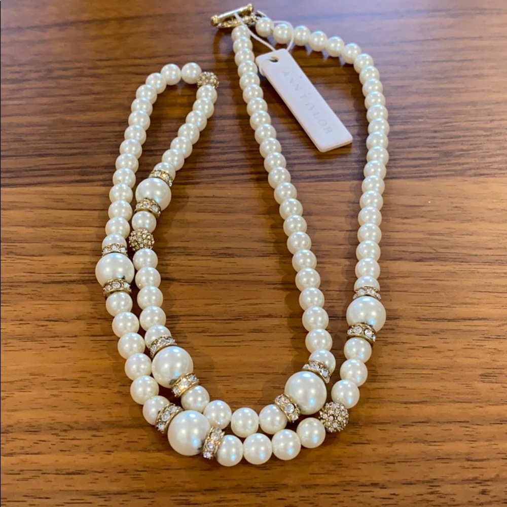 Pearl long necklace